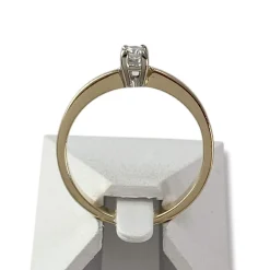 Solitaire d'occasion or 750 jaune diamant