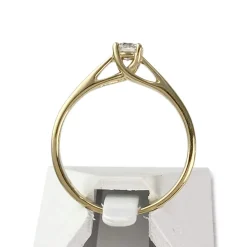 Solitaire d'occasion or 750 jaune diamant