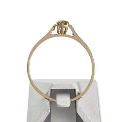 Solitaire d'occasion or 750 jaune diamant