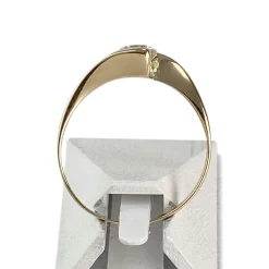 Solitaire d'occasion or 750 jaune oxyde de zirconium
