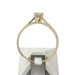 Solitaire d'occasion or 750 jaune diamant