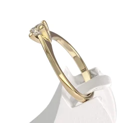Solitaire d'occasion or 750 jaune diamant