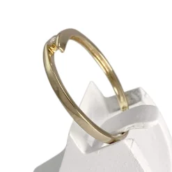 Solitaire d'occasion or 750 jaune diamant