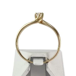 Solitaire d'occasion or 750 jaune diamant