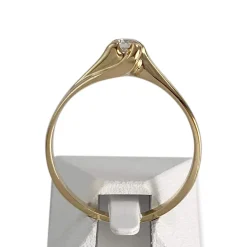 Solitaire d'occasion or 750 jaune diamant