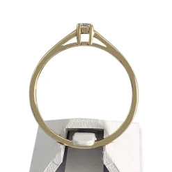 Solitaire d'occasion or 750 jaune diamant