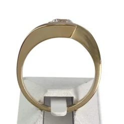 Solitaire d'occasion or 750 jaune diamant