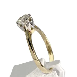 Solitaire d'occasion 2 ors 750 diamant