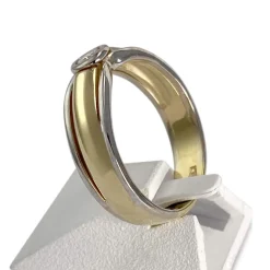 Solitaire d'occasion 2 ors 750  diamant