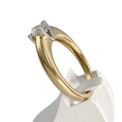 Solitaire d'occasion or 750 2 tons diamant