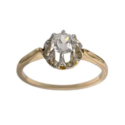 Solitaire d'occasion  or 2 tons 750zirconia